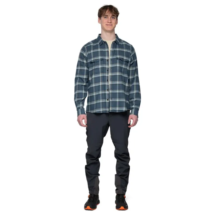Bergans Of Norway Shirts Tovdal Shirt Orion Blue Misty Forest Check 8211 Men