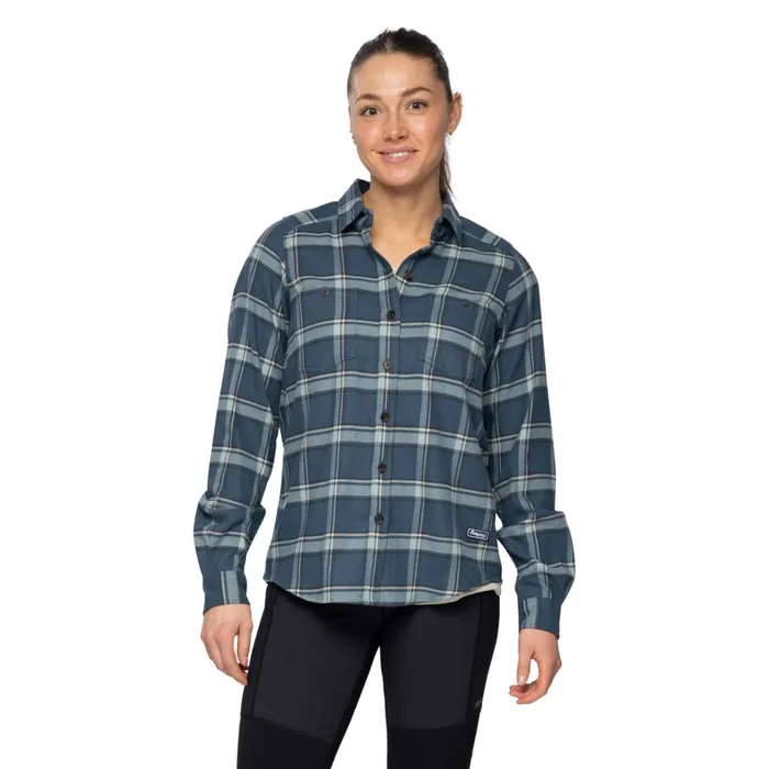 Bergans Of Norway Shirts Tovdal W Shirt Orion Blue Misty Forest Check 8211 Women