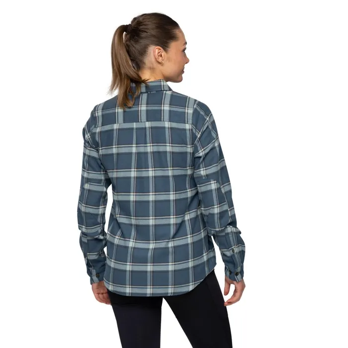 Bergans Of Norway Shirts Tovdal W Shirt Orion Blue Misty Forest Check 8211 Women