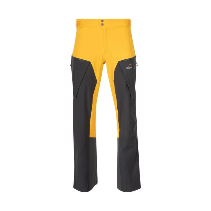 Bergans Of Norway Ski Pants Y Mountainline Hybrid Softshell Pants Mango Yellow Dark Shadow Grey 8211 Men