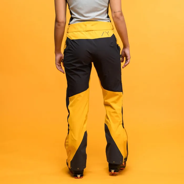 Bergans Of Norway Ski Pants Y Mountainline Hybrid Softshell Pants Mango Yellow Dark Shadow Grey 8211 Women