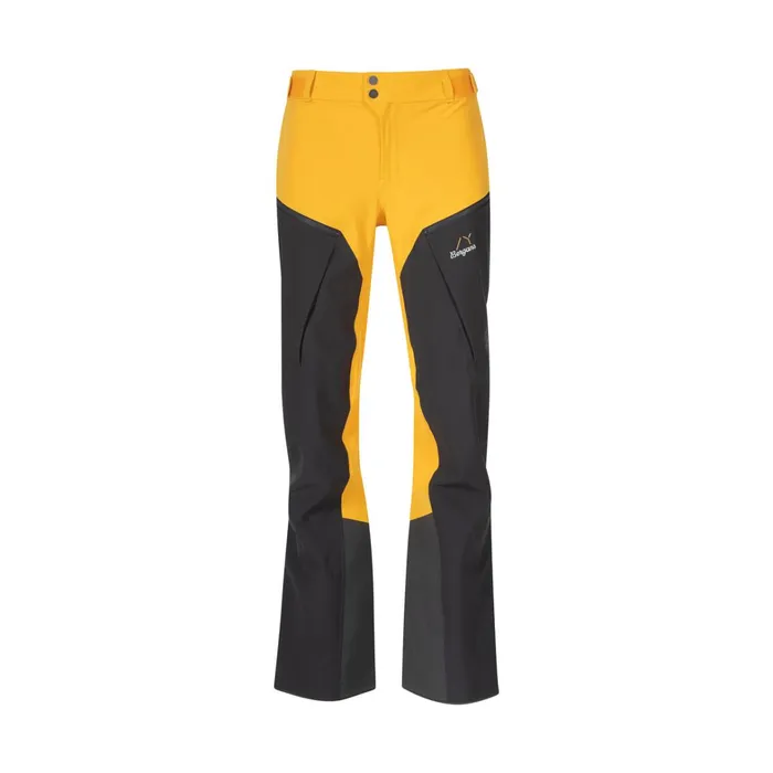 Bergans Of Norway Ski Pants Y Mountainline Hybrid Softshell Pants Mango Yellow Dark Shadow Grey 8211 Women