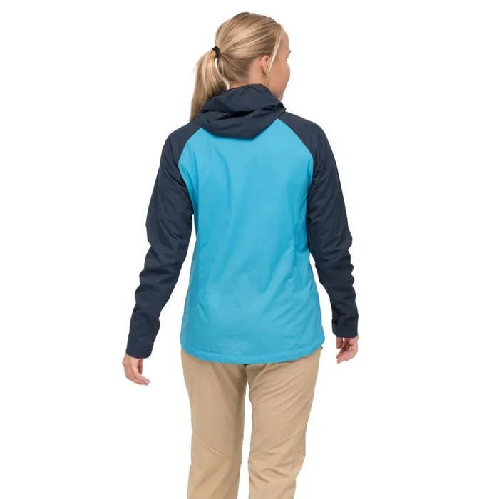 Bergans Of Norway Softshell Jackets Rabot Windbreaker Jacket Aqua Lagoon Navy Blue 8211 Women