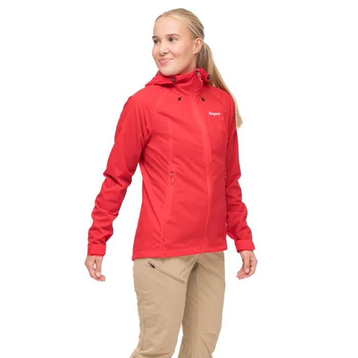 Bergans Of Norway Softshell Jackets Rabot Windbreaker Jacket Fire Red 8211 Women