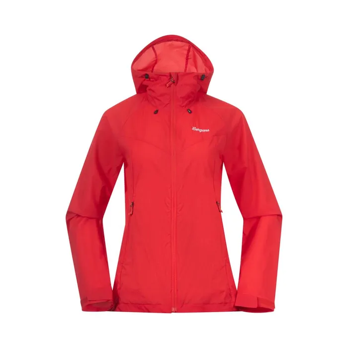 Bergans Of Norway Softshell Jackets Rabot Windbreaker Jacket Fire Red 8211 Women