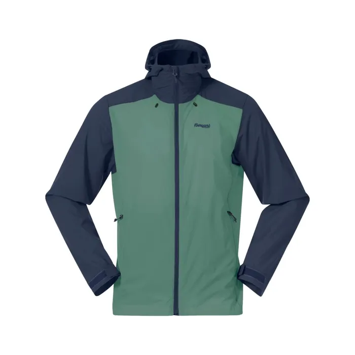 Bergans Of Norway Softshell Jackets Skar Light Windbreaker Jacket Dark Jade Green Navy Blue 8211 Men