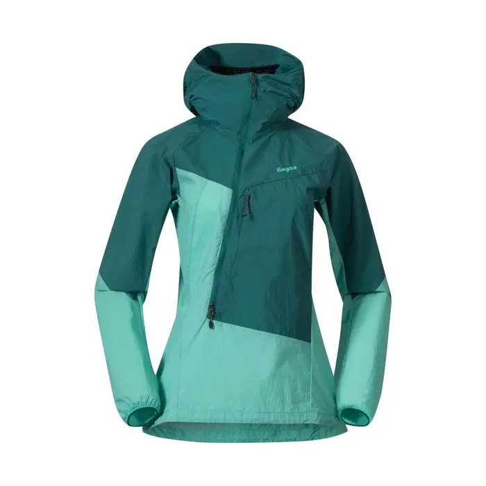 Bergans Of Norway Softshell Jackets Tind Windbreaker Anorak Light Malachite Green Malachite Green 8211 Women