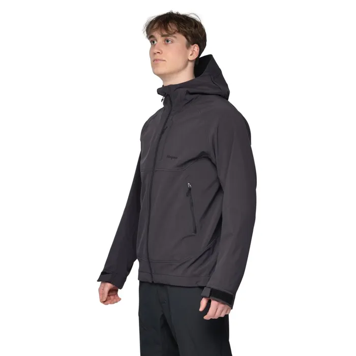 Bergans Of Norway Softshell Jackets Vaagaa Softshell Jacket Hood Black 8211 Men