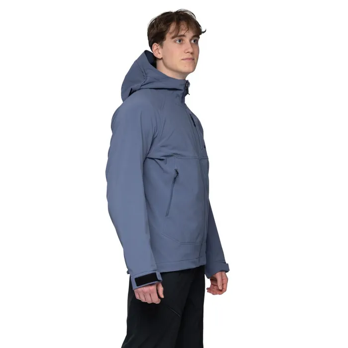Bergans Of Norway Softshell Jackets Vaagaa Softshell Jacket Hood Granite Blue 8211 Men