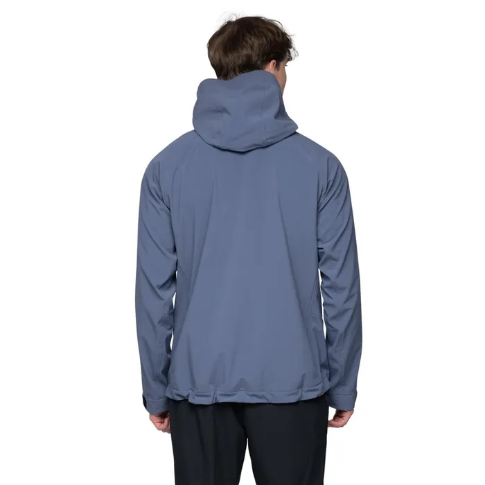 Bergans Of Norway Softshell Jackets Vaagaa Softshell Jacket Hood Granite Blue 8211 Men