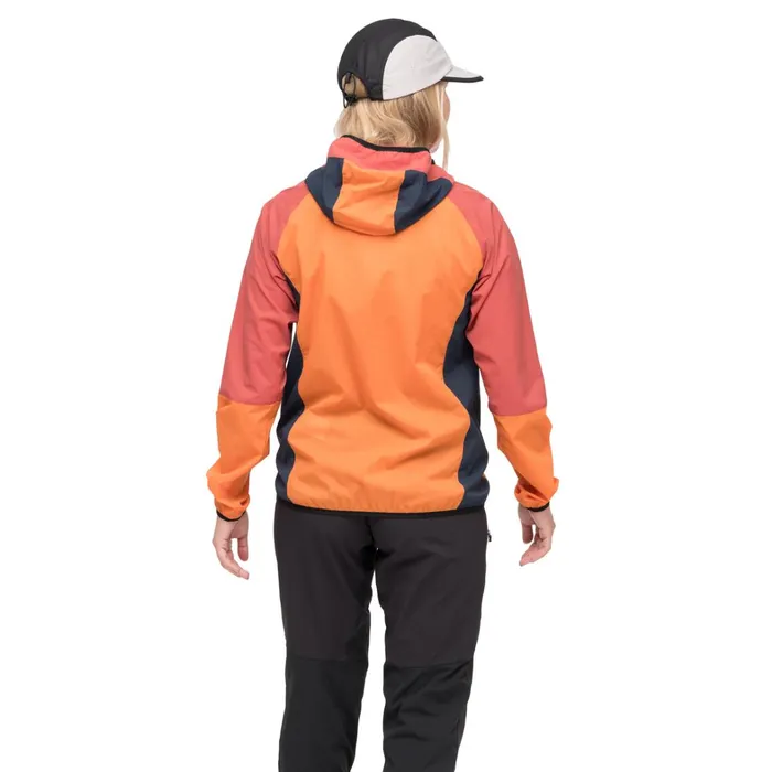 Bergans Of Norway Softshell Jackets Vaagaa Windbreaker Jacket Faded Orange Rusty Dust 8211 Women