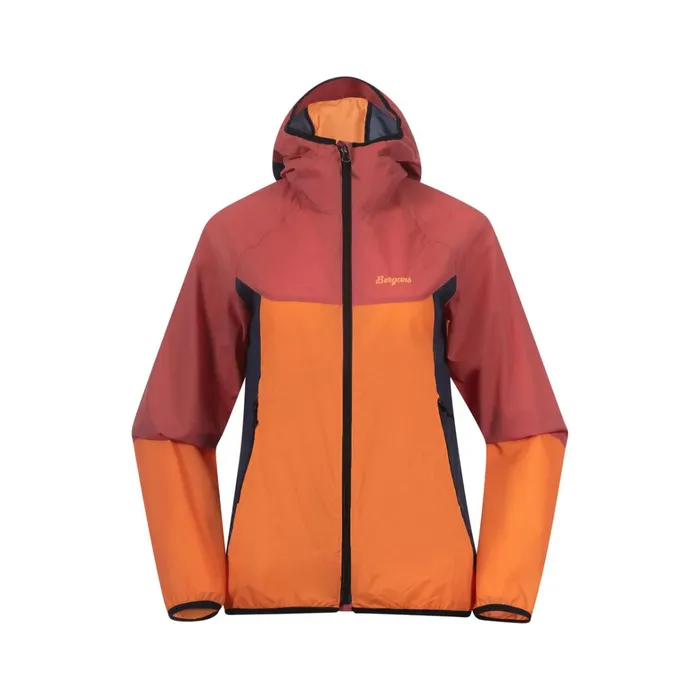 Bergans Of Norway Softshell Jackets Vaagaa Windbreaker Jacket Faded Orange Rusty Dust 8211 Women