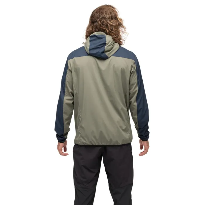 Bergans Of Norway Softshell Jackets Vaagaa Windbreaker Jacket Green Mud Navy 8211 Men