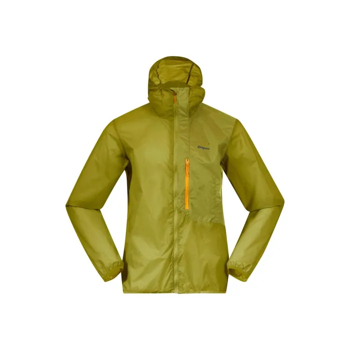 Bergans Of Norway Softshell Jackets Y Lightline Pure Windbreaker Jacket Golden Lime Green 8211 Men