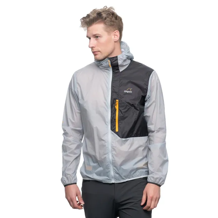 Bergans Of Norway Softshell Jackets Y Lightline Pure Windbreaker Jacket Pearl Grey Dark Shadow Grey 8211 Men