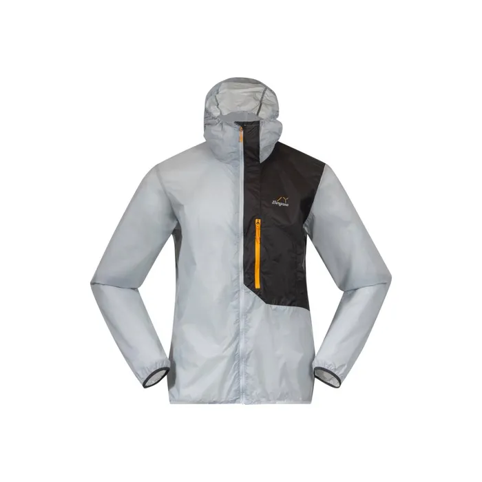 Bergans Of Norway Softshell Jackets Y Lightline Pure Windbreaker Jacket Pearl Grey Dark Shadow Grey 8211 Men