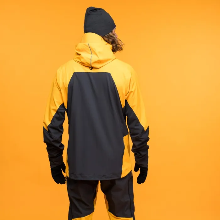 Bergans Of Norway Softshell Jackets Y Mountainline Hybrid Softshell Jacket Mango Yellow Dark Shadow Grey 8211 Men