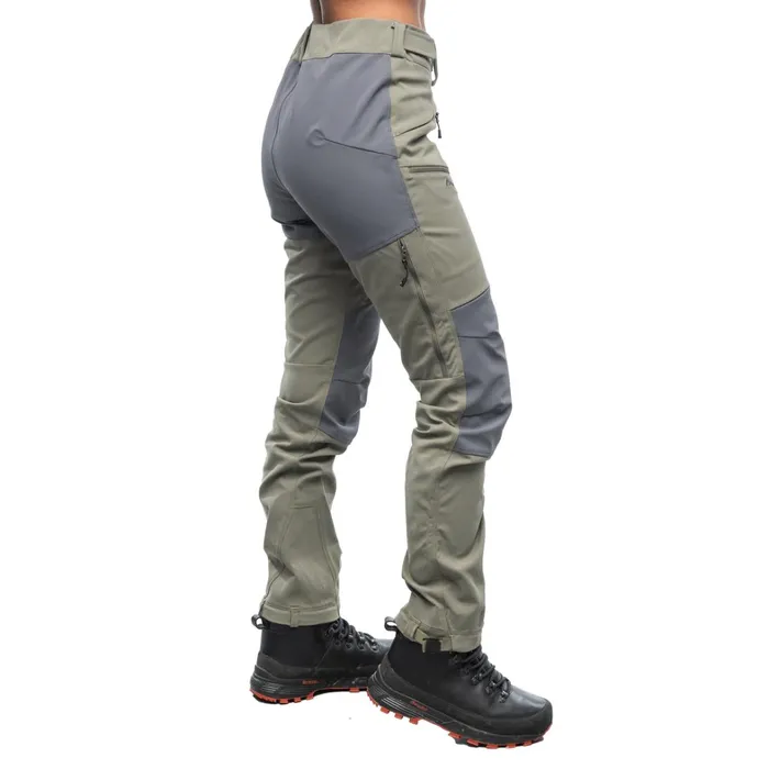 Bergans Of Norway Softshell Pants Fjorda Trekking Hybrid W Pants Green Mud Solid Dark Grey 8211 Women
