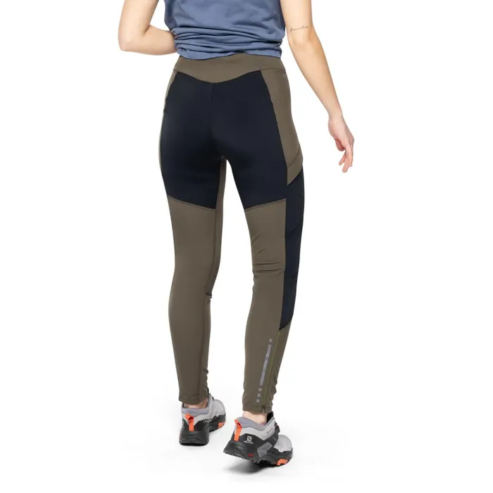 Bergans Of Norway Softshell Pants Flyen Winter Tights Dark Green Mud Black 8211 Women