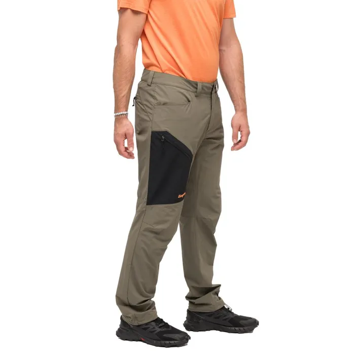 Bergans Of Norway Softshell Pants Vaagaa Light Softshell Pants Green Mud Black 8211 Men