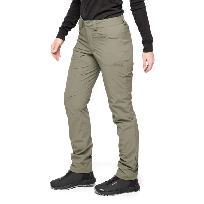 Bergans Of Norway Softshell Pants Vandre Light Softshell Pants Green Mud 8211 Women