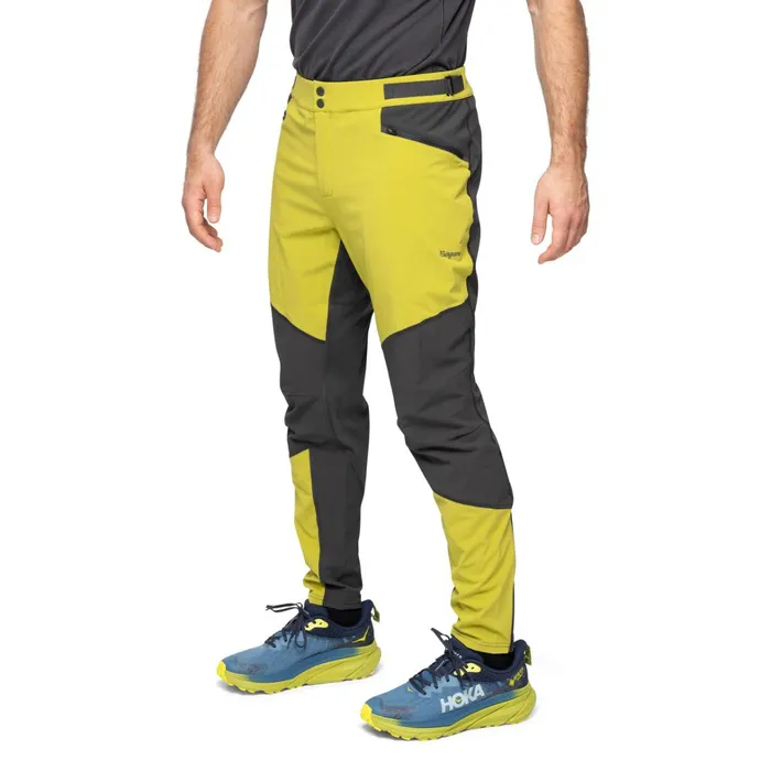 Bergans Of Norway Softshell Pants Y Lightline Progressive Pants Golden Lime Green Dark Shadow Grey 8211 Men