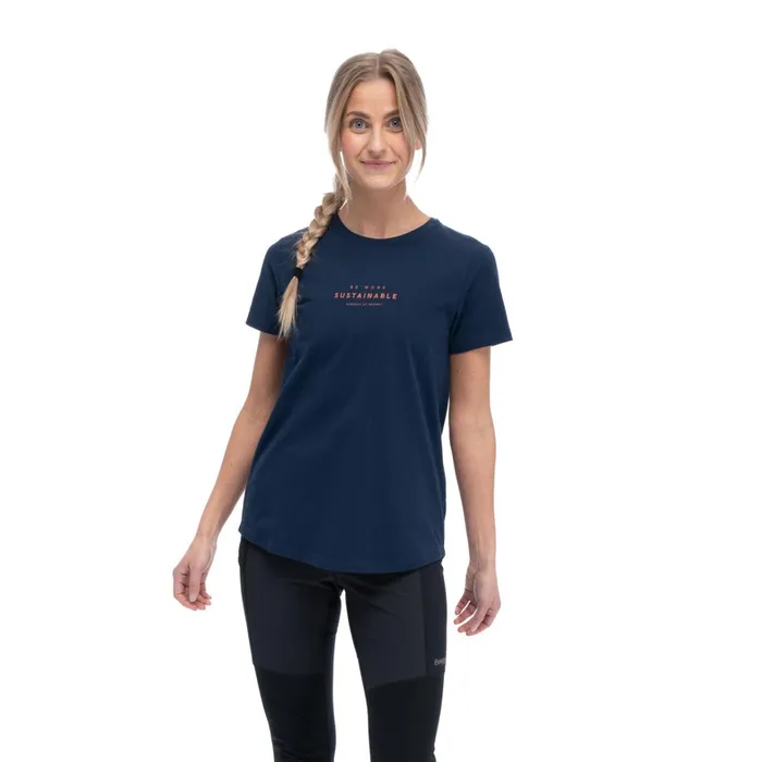 Bergans Of Norway TShirts Graphic W Tee Navy Blue 8211 Women