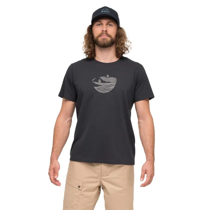 Bergans Of Norway TShirts Nordmarka Organic Cotton Print Tee Dark Shadow Grey 8211 Men Bergans Of Norway TShirts Nordmarka Organic Cotton Print Tee Dark Shadow Grey 8211 Men