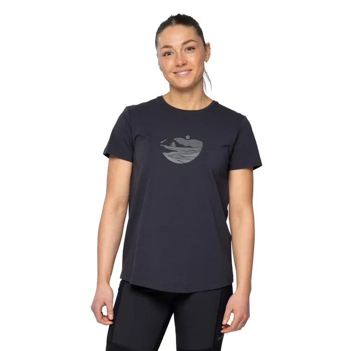 Bergans Of Norway TShirts Nordmarka Organic Cotton Print Tee Dark Shadow Grey Dark Shadow Grey Sunset 8211 Women Bergans Of Norway TShirts Nordmarka Organic Cotton Print Tee Dark Shadow Grey Dark Shadow Grey Sunset 8211 Women