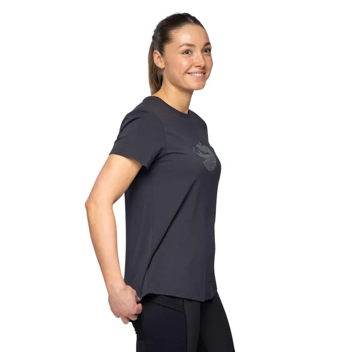 Bergans Of Norway TShirts Nordmarka Organic Cotton Print Tee Dark Shadow Grey Dark Shadow Grey Sunset 8211 Women