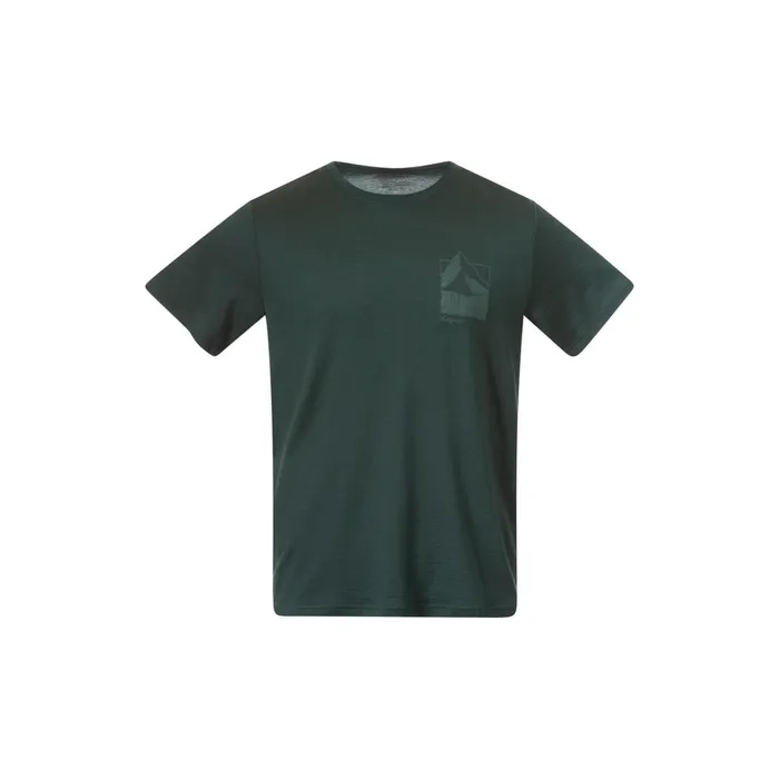 Bergans Of Norway TShirts Rabot Mount Wool Tee Duke Green 8211 Men