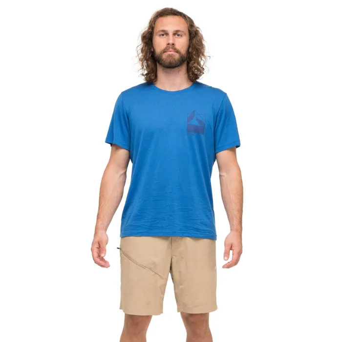 Bergans Of Norway TShirts Rabot Mount Wool Tee Space Blue 8211 Men