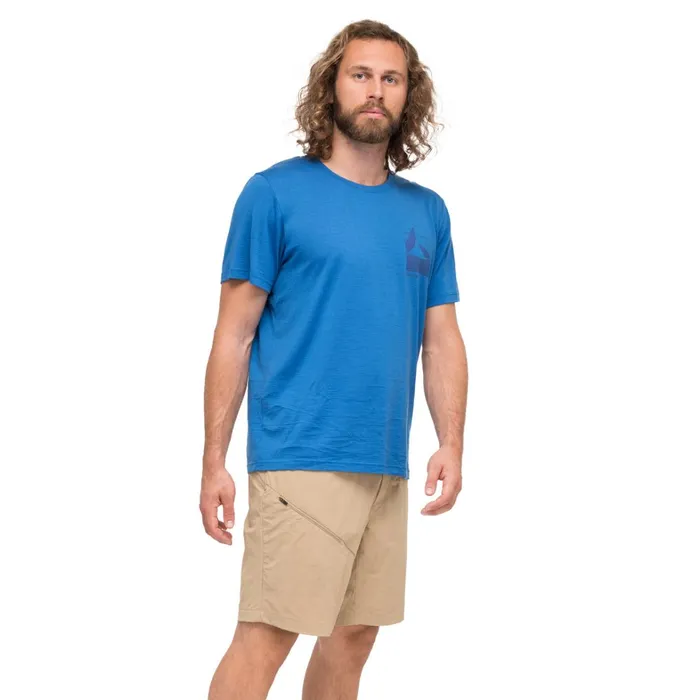 Bergans Of Norway TShirts Rabot Mount Wool Tee Space Blue 8211 Men