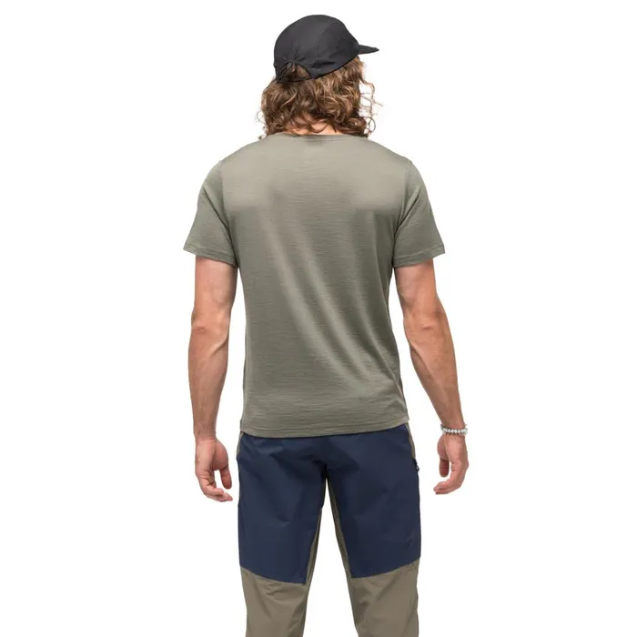 Bergans Of Norway TShirts Vaagaa Adventure Merino Tee Green Mud 8211 Men