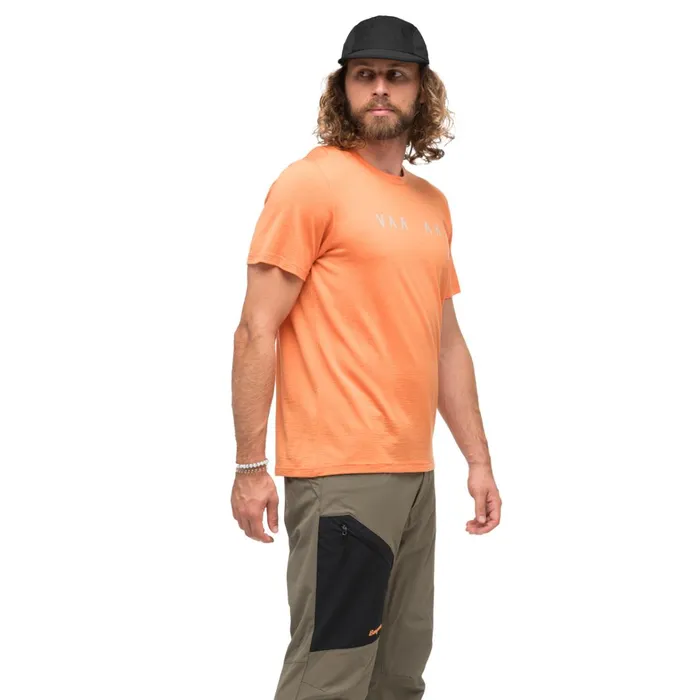 Bergans Of Norway TShirts Vaagaa Explore Merino Tee Faded Orange 8211 Men