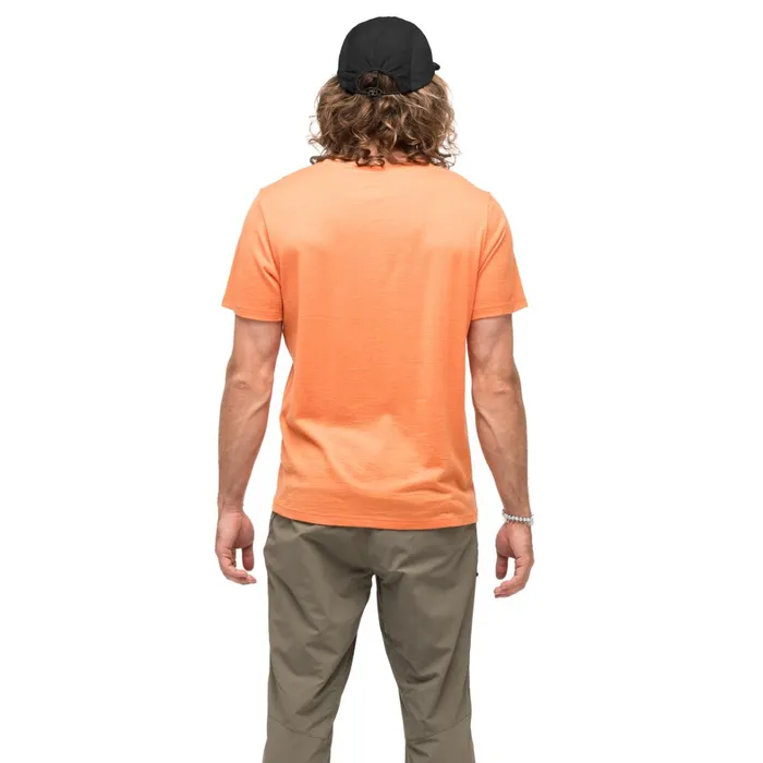 Bergans Of Norway TShirts Vaagaa Explore Merino Tee Faded Orange 8211 Men