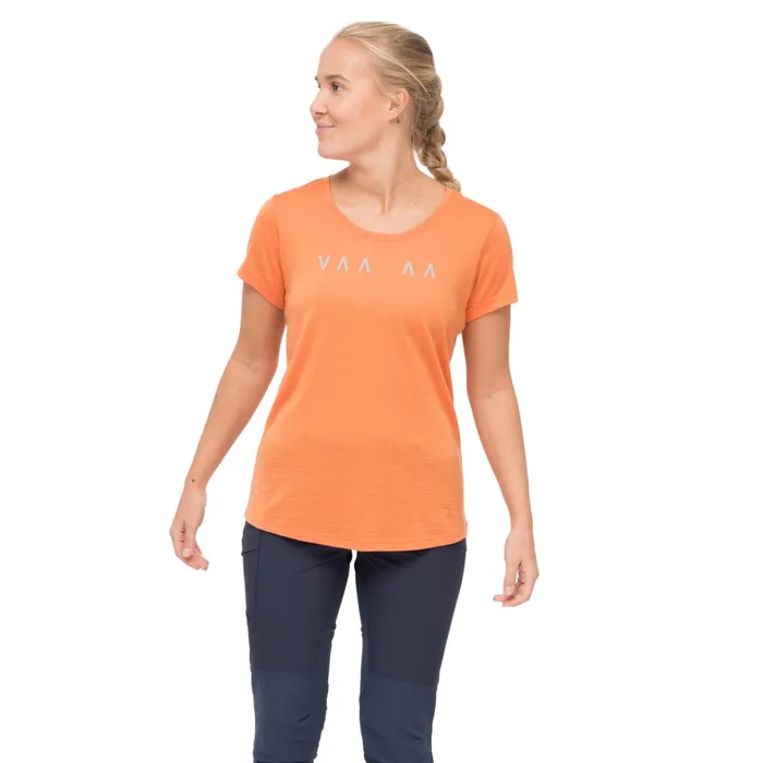Bergans Of Norway TShirts Vaagaa Explore Merino Tee Faded Orange 8211 Women