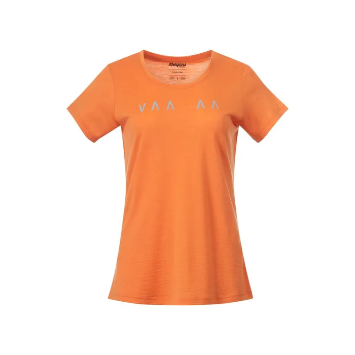 Bergans Of Norway TShirts Vaagaa Explore Merino Tee Faded Orange 8211 Women
