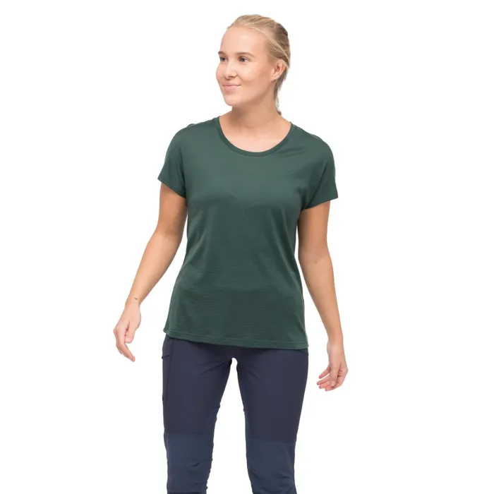 Bergans Of Norway TShirts Whenever Merino Tee Duke Green 8211 Women
