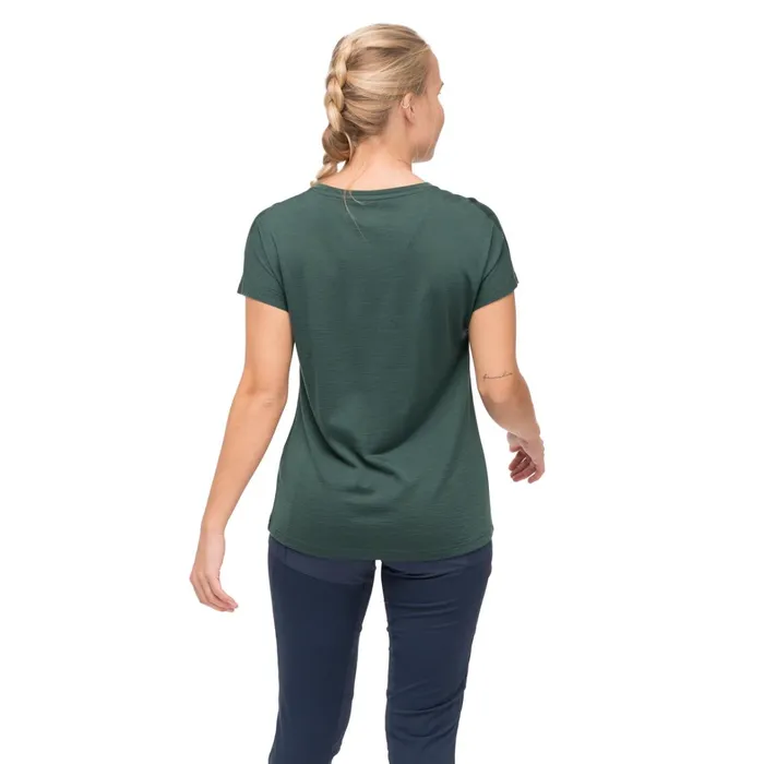 Bergans Of Norway TShirts Whenever Merino Tee Duke Green 8211 Women
