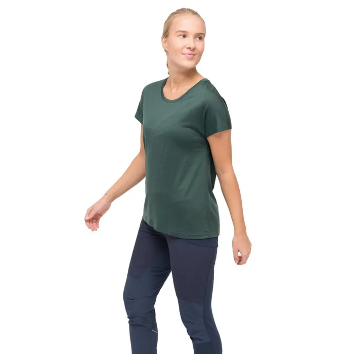 Bergans Of Norway TShirts Whenever Merino Tee Duke Green 8211 Women