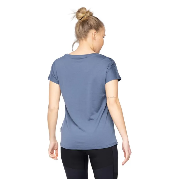 Bergans Of Norway TShirts Whenever Merino Tee Granite Blue 8211 Women