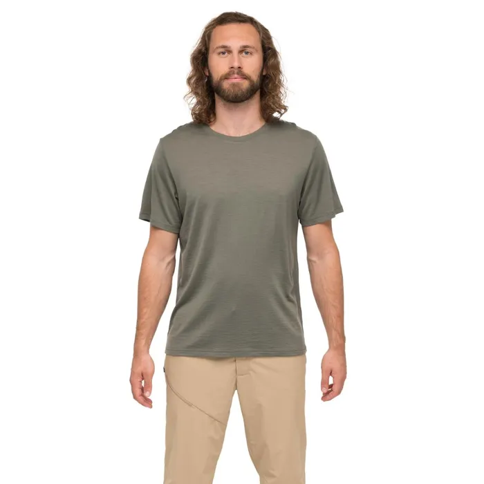 Bergans Of Norway TShirts Whenever Merino Tee Green Mud 8211 Men
