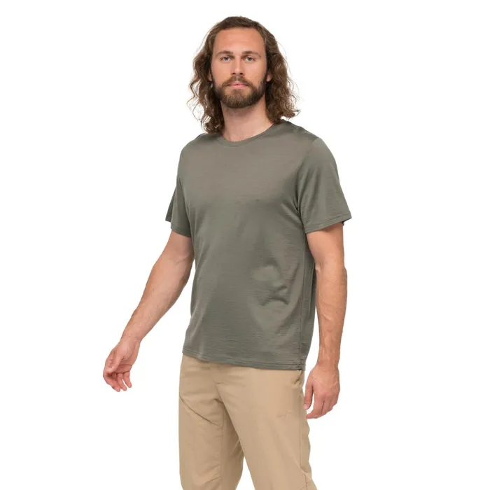 Bergans Of Norway TShirts Whenever Merino Tee Green Mud 8211 Men