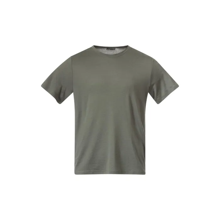 Bergans Of Norway TShirts Whenever Merino Tee Green Mud 8211 Men