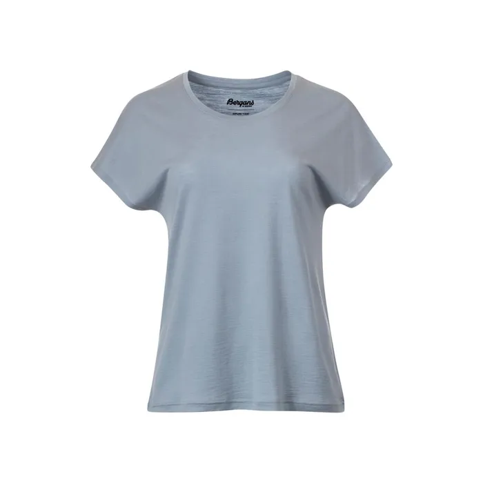 Bergans Of Norway TShirts Whenever Merino Tee Husky Blue 8211 Women