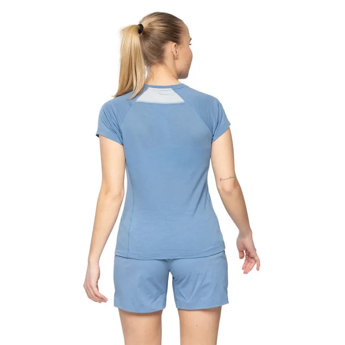 Bergans Of Norway TShirts Y Lightline Merino Tee Elemental Blue 8211 Women