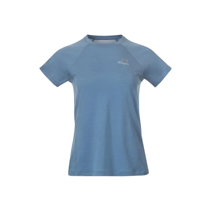Bergans Of Norway TShirts Y Lightline Merino Tee Elemental Blue 8211 Women