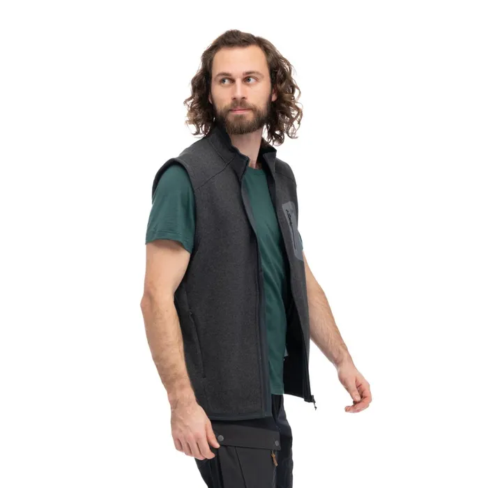 Bergans Of Norway Vests Kamphaug Knitted Vest Dark Shadow Grey 8211 Men