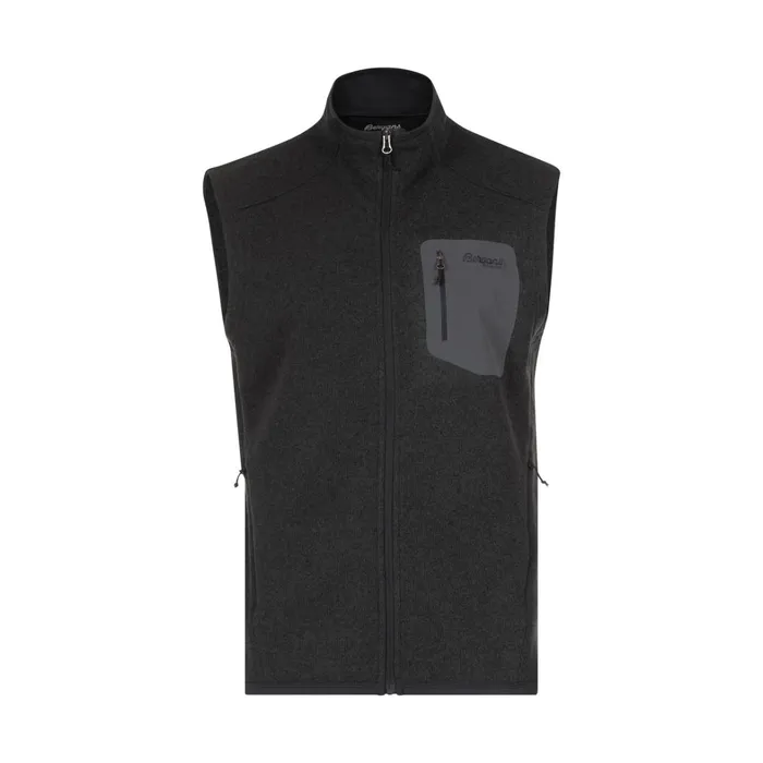 Bergans Of Norway Vests Kamphaug Knitted Vest Dark Shadow Grey 8211 Men